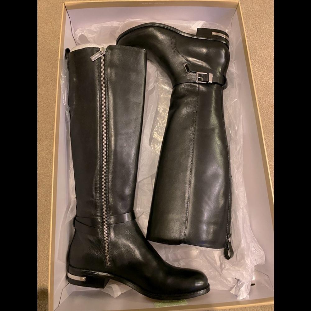 Micheal Kors Riding Leather Riding Boots